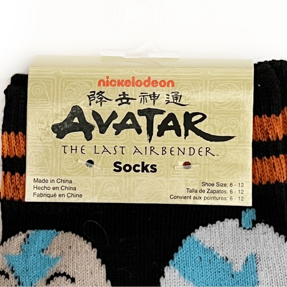 Nickelodeon Avatar The Last Airbender Aang Appa Momo Crew Socks Mens Womens - Picture 3 of 7